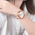 Women Watches MEGIR 2115 Fashion Pink Leather Ladies Designer Watches Popular Brands Wrist Watch